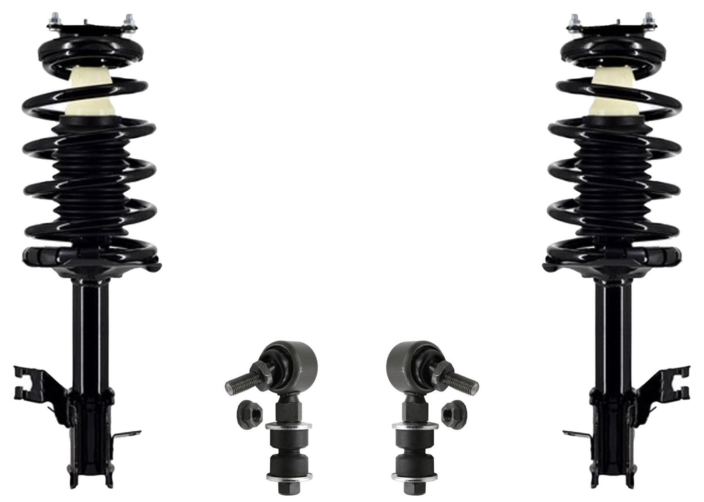 Front Complete Strut Assembly & Sway Bar Links For Nissan Sentra 2002 2003 2006
