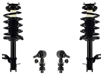 Front Complete Strut Assembly & Sway Bar Links For Nissan Sentra 2002 2003 2006