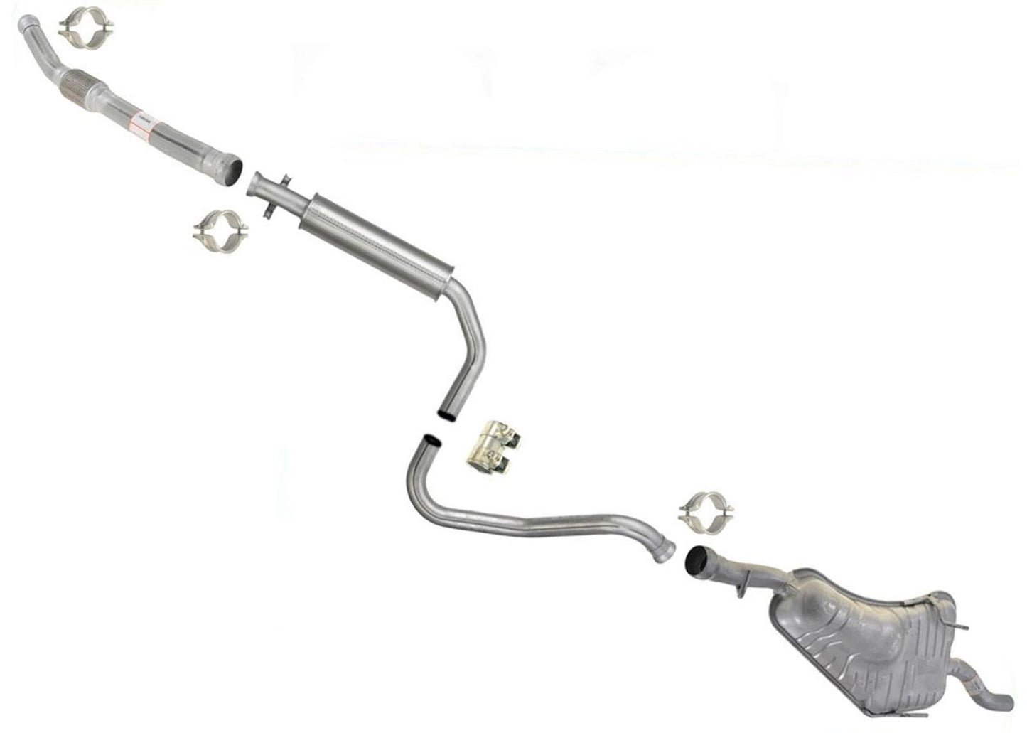 Silenciador resonador de tubo de extensión para Saab 900 2.0L Turbo 94-98