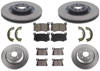 Improved Performance Disc Brake Rotors & Brake Pads for Genesis G90 2017-2019