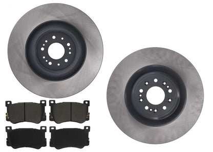 Front Improved Performance Disc Brake Rotors & Brake Pads for Genesis G90 17-19