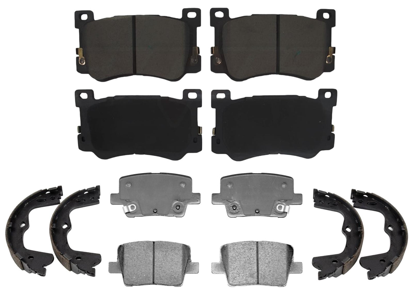 Front and Rear Disc Brake Pads Parking-Emergency Shoes for Genesis G90 2021 2022