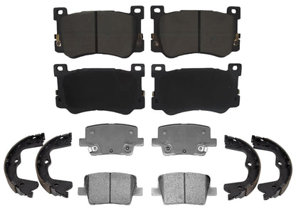 Front and Rear Disc Brake Pads Parking-Emergency Shoes for Genesis G90 2021 2022