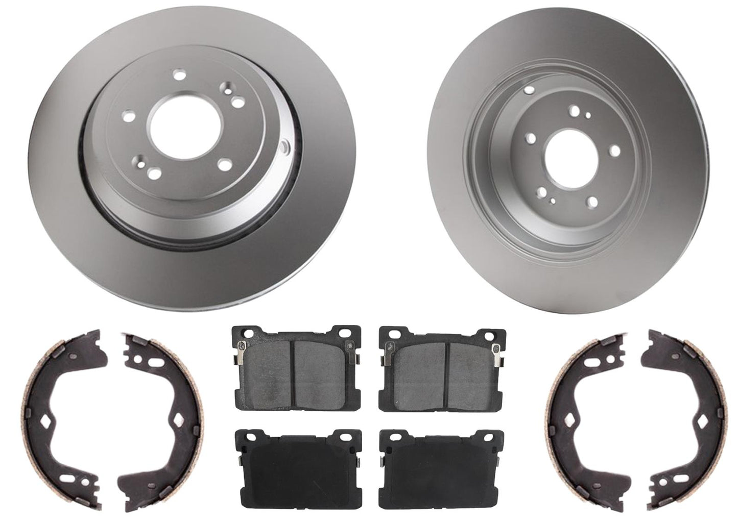 Rear Improved Performance Disc Brake Rotors & Brake Pads for Genesis G90 17-19