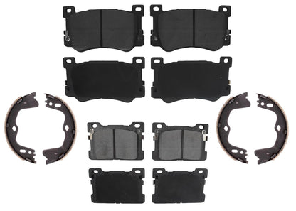Front and Rear Disc Brake Pads Parking-Emergency Shoes for Genesis G90 17-20