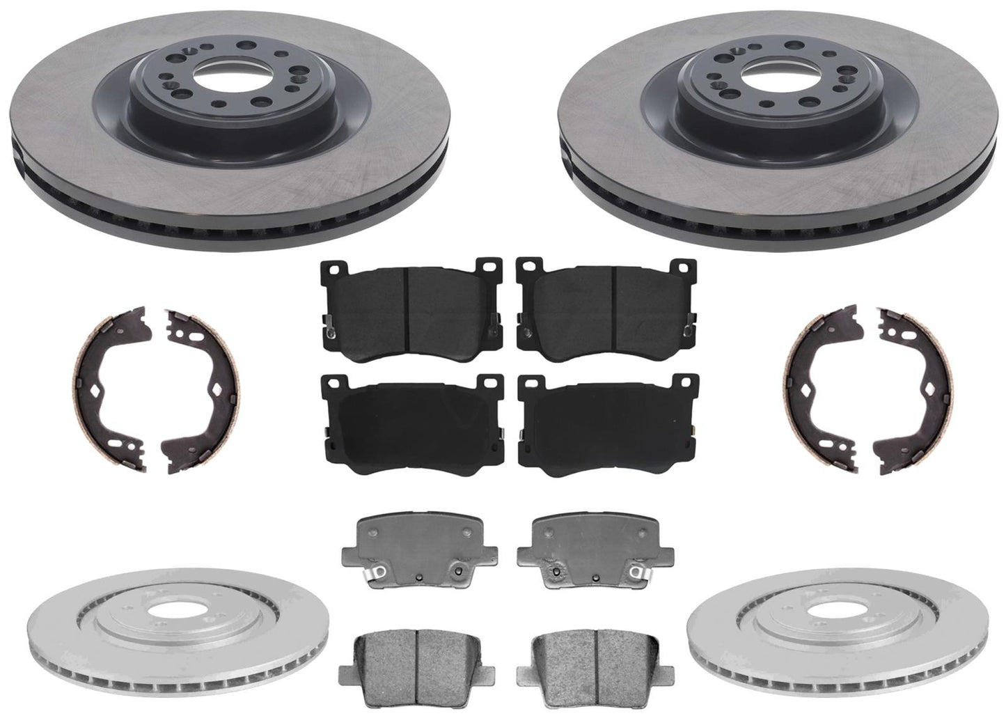Improved Performance Disc Brake Rotors & Brake Pads for KIA K900 3.3L 2019 2020