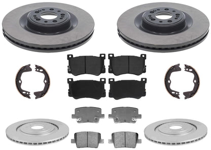 Improved Performance Disc Brake Rotors & Brake Pads for KIA K900 3.3L 2019 2020