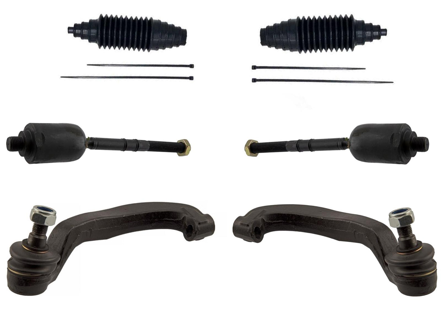Outer & Inner Tie Rods for Mercedes Benz E350 AWD 4Matic 2006 2007 2008 2009