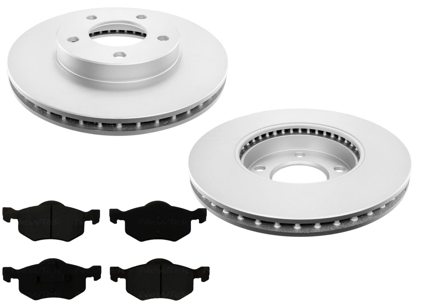 Front Coated Disc Brake Rotors Brake Pads for Ford Escape 2001 2002 2005 2007