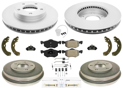 Disc Brake Rotors Rear Brake Drums Pads Shoes Spring for Ford Escape 2001-2007