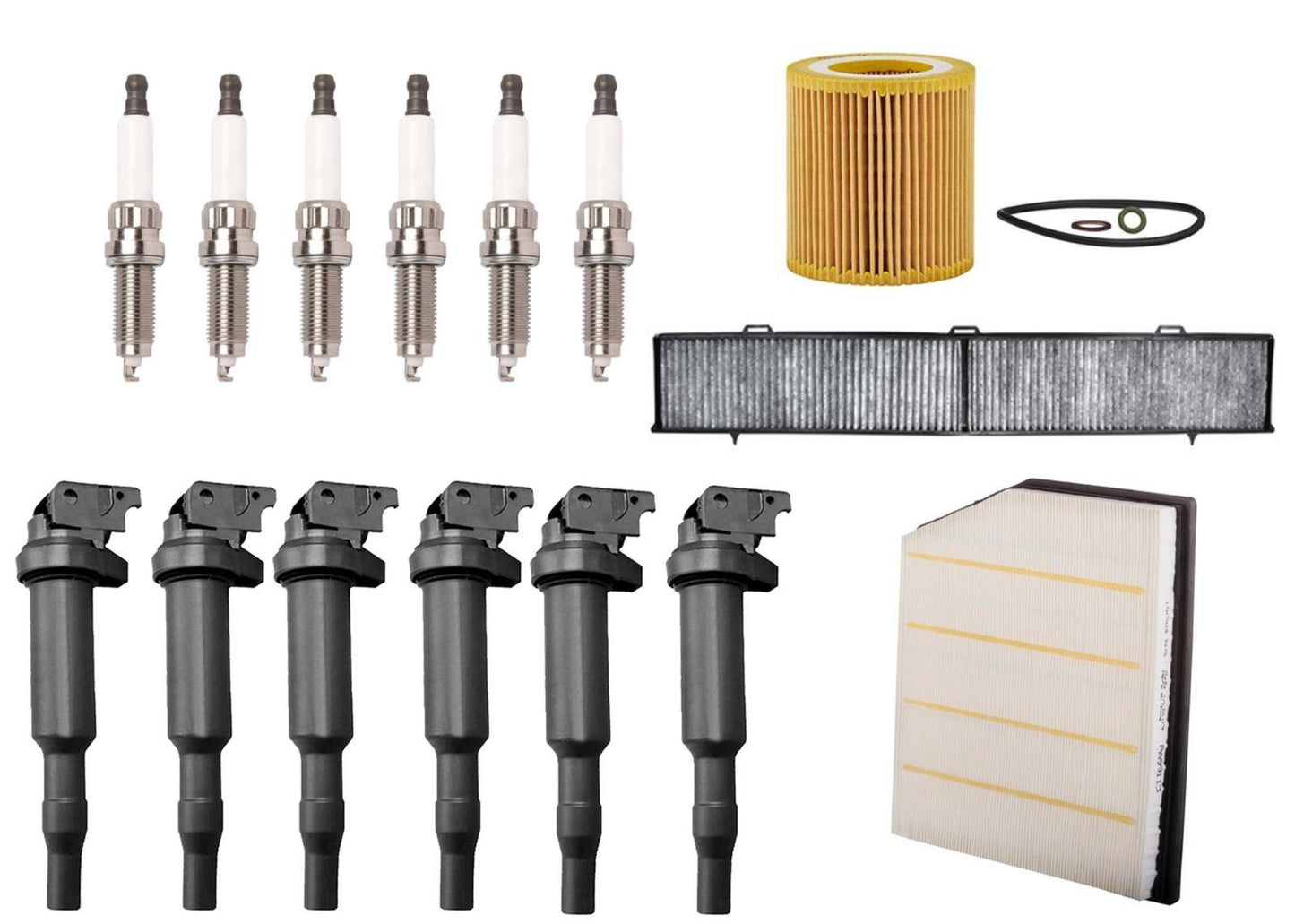 Direct Ignition Coils Spark Plug Tune Up Kit For BMW X1 3.0L 2011 2012 2015