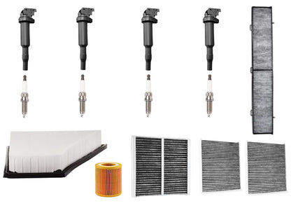 Direct Ignition Coils Spark Plug Tune Up Kit For BMW X1 2.0L 2012 2013 2014 2015