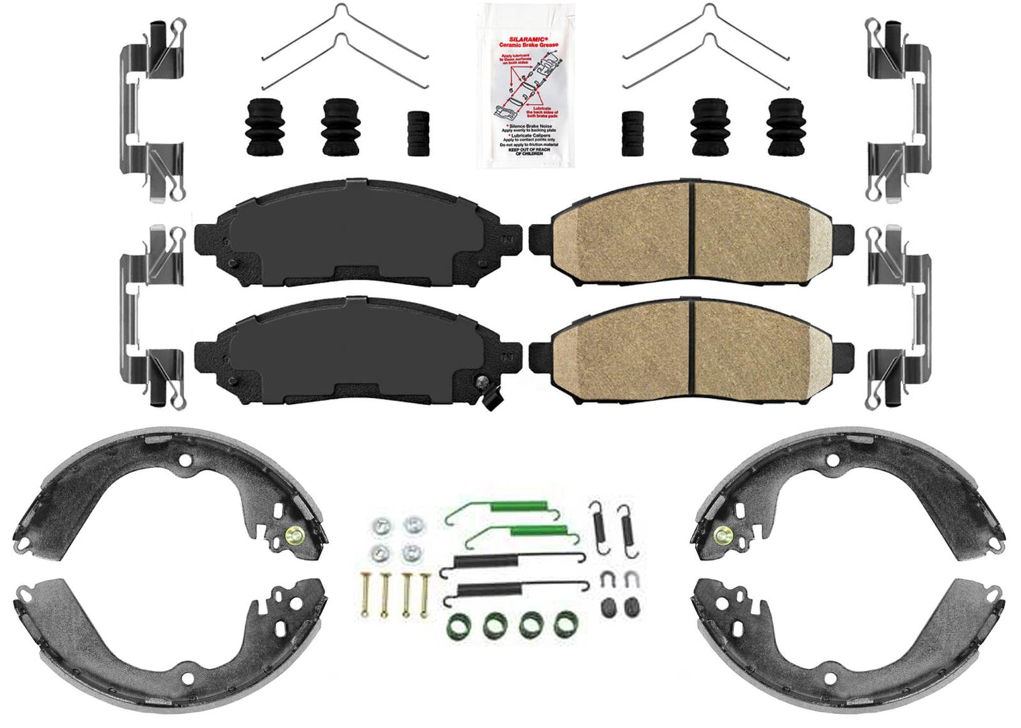 Front Disc Brake Pads & Brake Shoes & Springs For Nissan NV200 2013 2015 2021