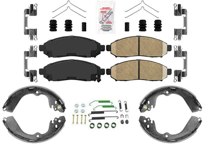 Front Disc Brake Pads & Brake Shoes & Springs For Nissan NV200 2013 2015 2021