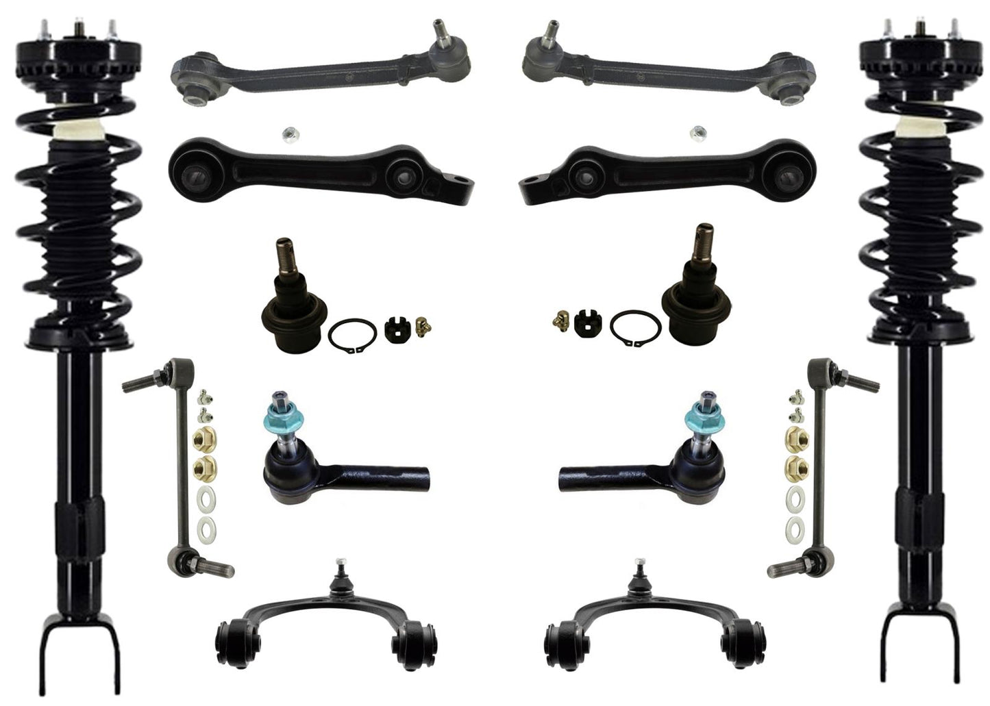 Front Coil Spring Struts Spring Assembly For Dodge Charger R/T Scat Pack 12-16
