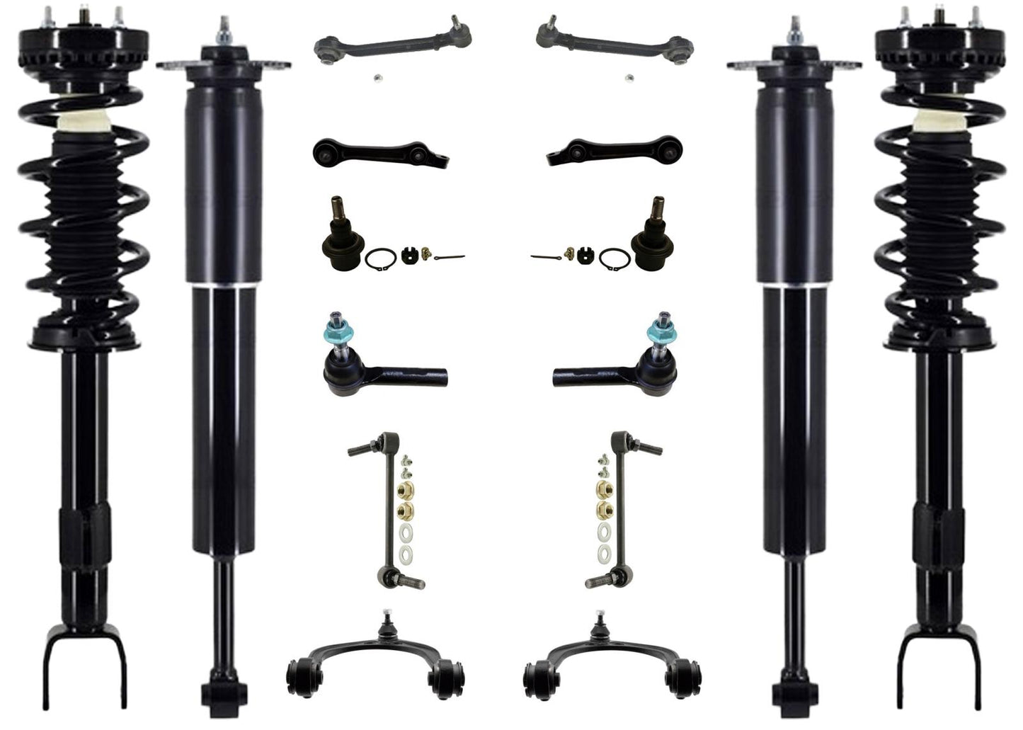 Front Coil Spring Struts Spring Assembly For Dodge Charger R/T Scat Pack 12-16
