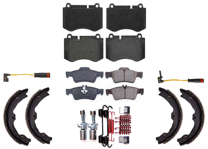 Front & Rear R90 Pads Parking Shoes For Mercedes Benz 07-13 S550 W Sport Package