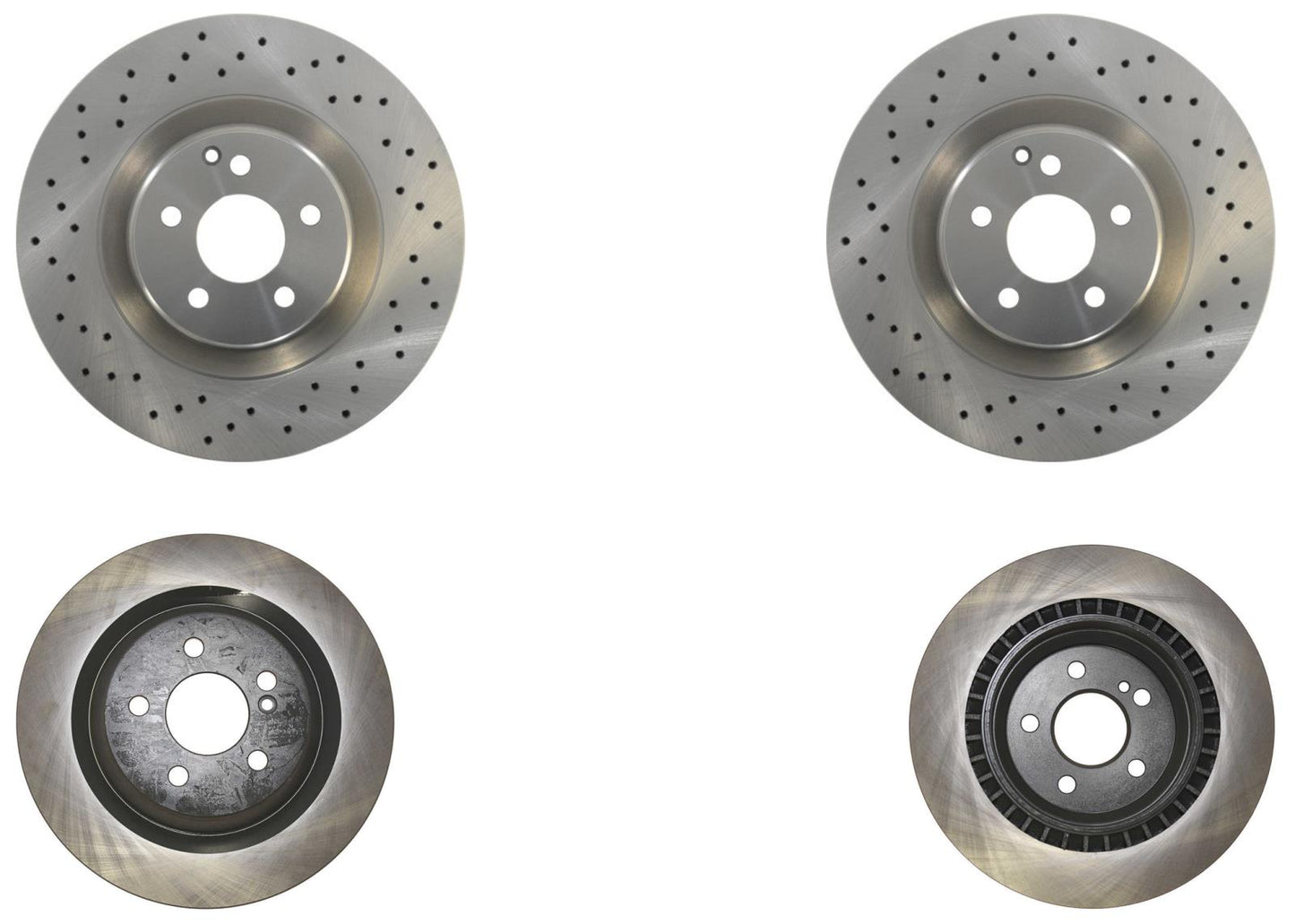 Front Drilled Brake Rotors & Pads For Mercedes Benz S550 07-13 W Sport Package