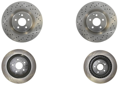 Front Drilled Brake Rotors & Pads For Mercedes Benz S550 07-13 W Sport Package