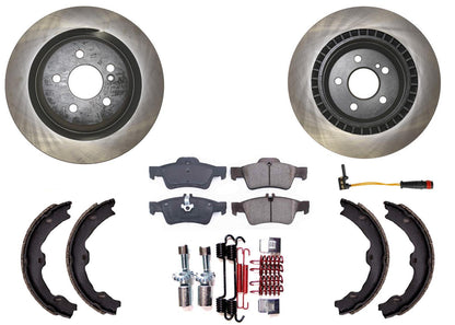 Rear Brake Rotors R90 Pads Shoes For Mercedes Benz 07-13 S550 W Sport Package
