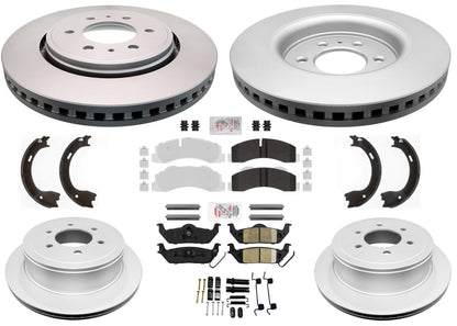 Heavy-Duty Off-Road Disc Brake Rotors Pads for Ford F150 Raptor 2010 2011 6 hole