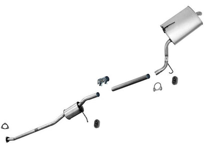 Muffler Resonator Pipe Exhaust Systm For Accord 2003 2004 2005 2.4L 4 Door Sedan