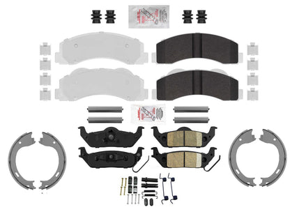 Heavy-Duty Off-Road Front & Rear Disc Brake Pads for Ford F150 Raptor 2010 2011