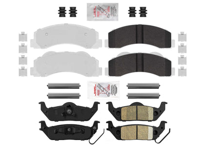 Heavy-Duty Off-Road Front & Rear Disc Brake Pads for Ford F150 Raptor 2010 2011
