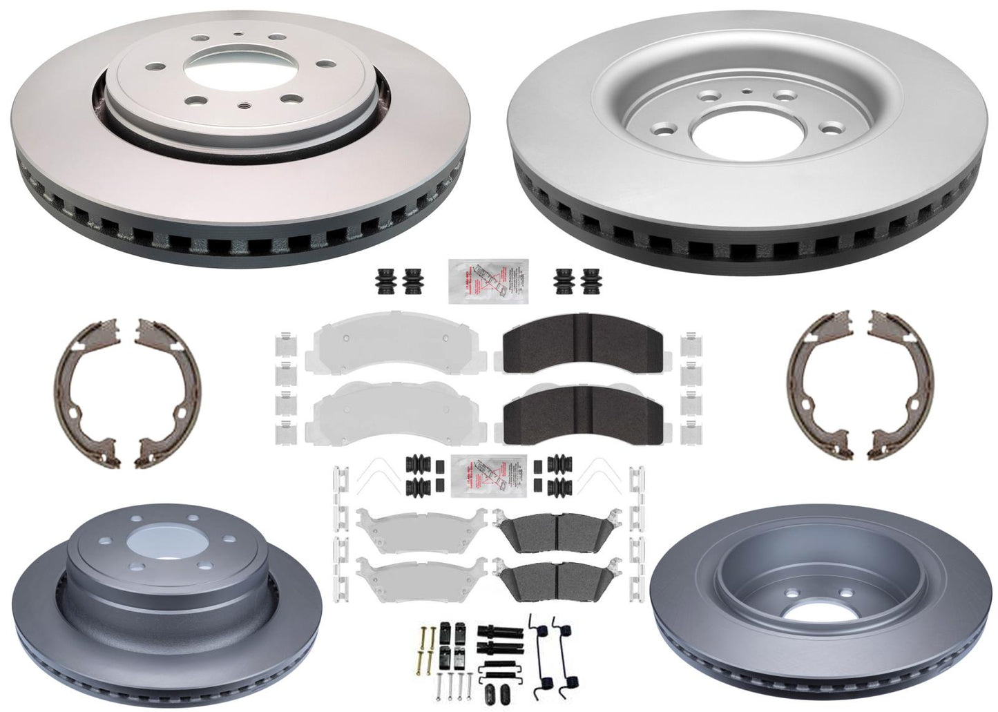 Heavy-Duty Off-Road Disc Brake Rotors Pads for Ford F150 Raptor 2012-2014 6 hole