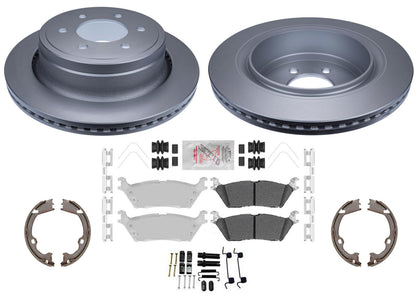 Rear Heavy-Duty Off-Road Disc Brake Rotor & Pad for Ford F150 12-20 Man Prking