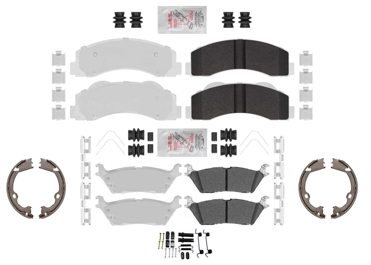 Galvanized Heavy Duty F&R Disc Brake Pads for Ford F150 Raptor 2012 2013 2014