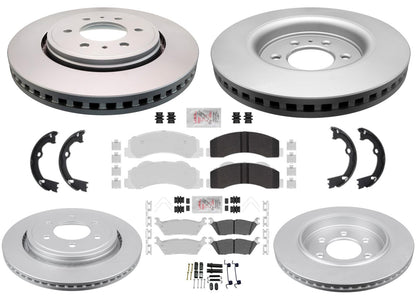 Heavy-Duty OffRoad Disc Brake Rotors & Pads for Ford F150 15-17 W Electric Prkng