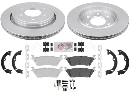 Rear Heavy-Duty OffRoad Disc Brake Rotors & Pads for Ford F150 2015 2016 2017