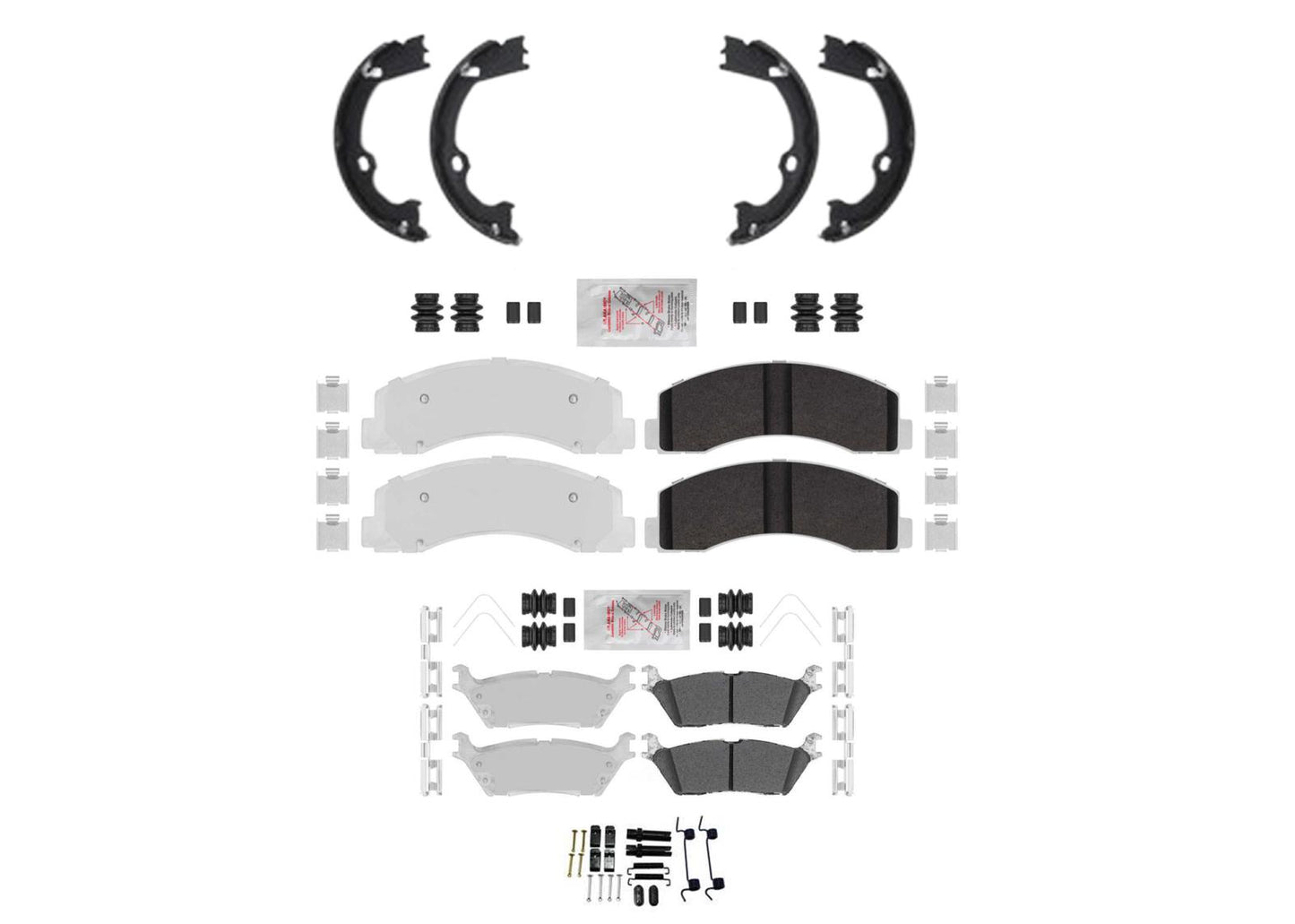 Heavy-Duty Off-Road Disc Brake Rotors Pads for Ford F150 18-20 W Manual Parking
