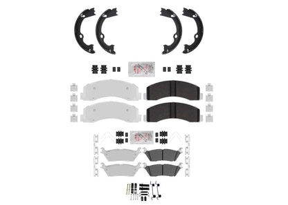 Heavy-Duty Off-Road Disc Brake Rotors Pads for Ford F150 18-20 W Manual Parking