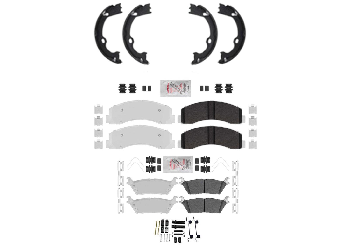 Heavy-Duty Off-Road Disc Brake Rotors Pads for Ford F150 18-20 Electric Parking