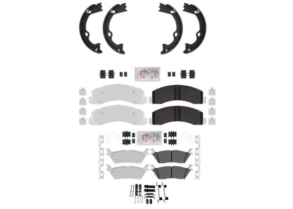 Heavy-Duty Off-Road Disc Brake Rotors Pads for Ford F150 18-20 Electric Parking