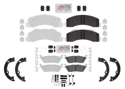 Heavy-Duty Max Galvanized Disc Brake Pads for Ford F150 15-17 W Electric Parking