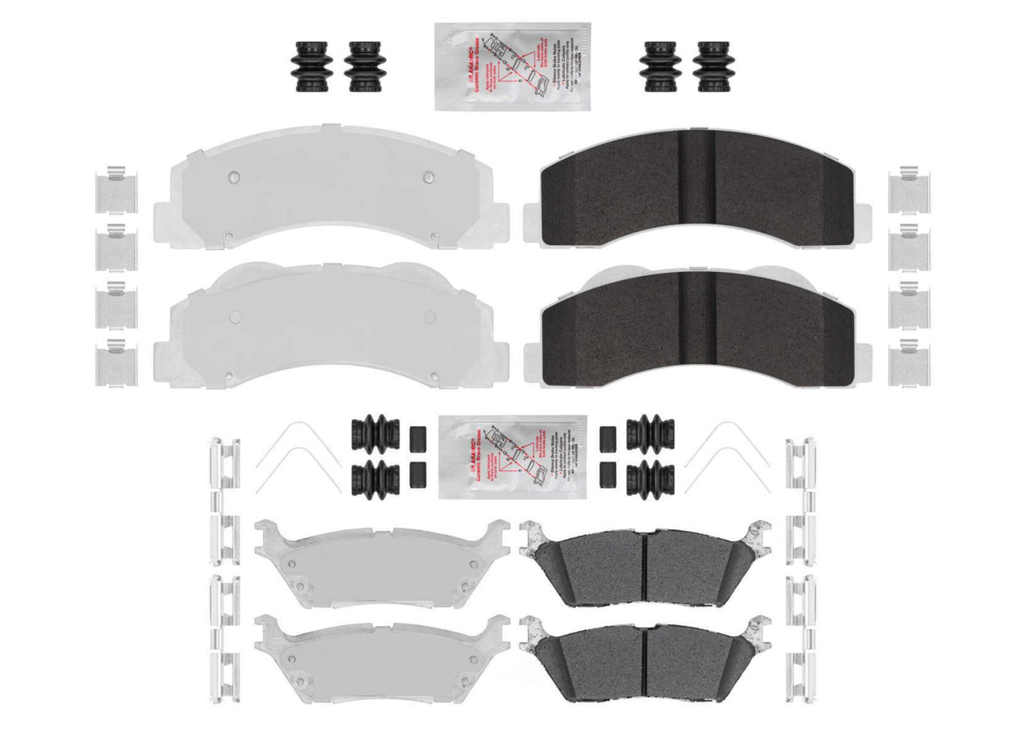 Heavy-Duty Max Galvanized Disc Brake Pads for Ford F150 15-17 W Electric Parking