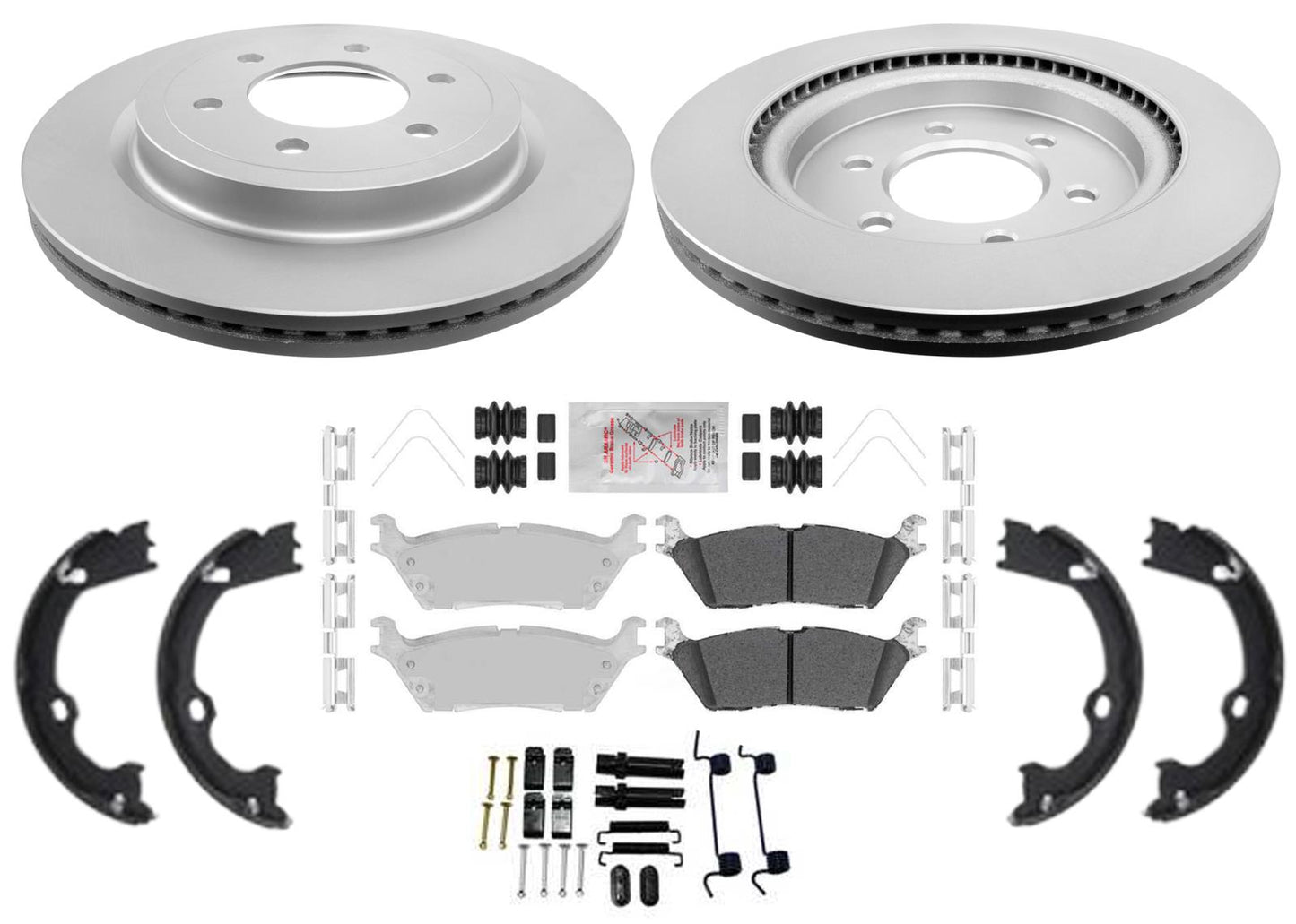 Rear Heavy-Duty OffRoad Disc Brake Rotor & Pad for Ford F150 2018 2019 2020