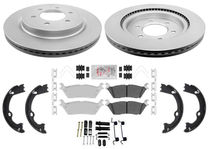 Rear Heavy-Duty OffRoad Disc Brake Rotor & Pad for Ford F150 2018 2019 2020
