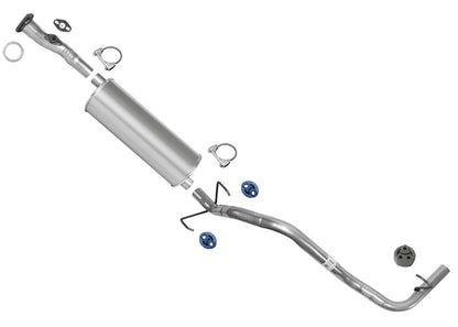 Nuevo sistema de escape silenciador para Toyota Tacoma 2.7L con distancia entre ejes de 103 pulgadas