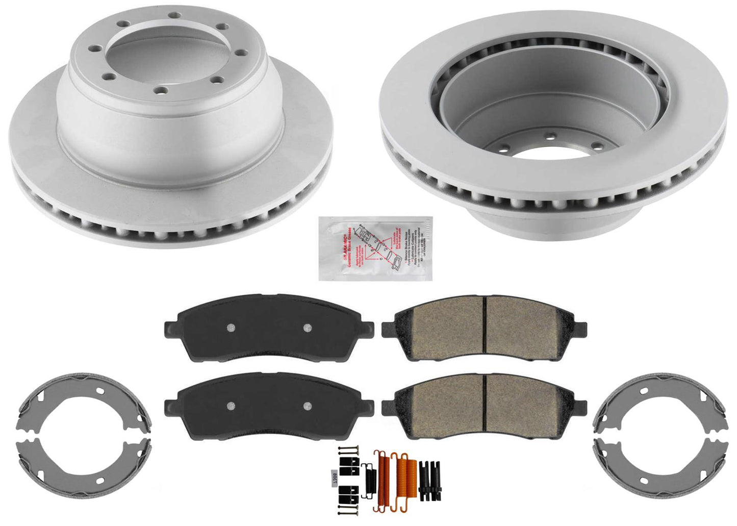 Rears Brake Rotors & Pads For Ford F-350 Super Duty DUAL REAR WHEELS 1999-2004