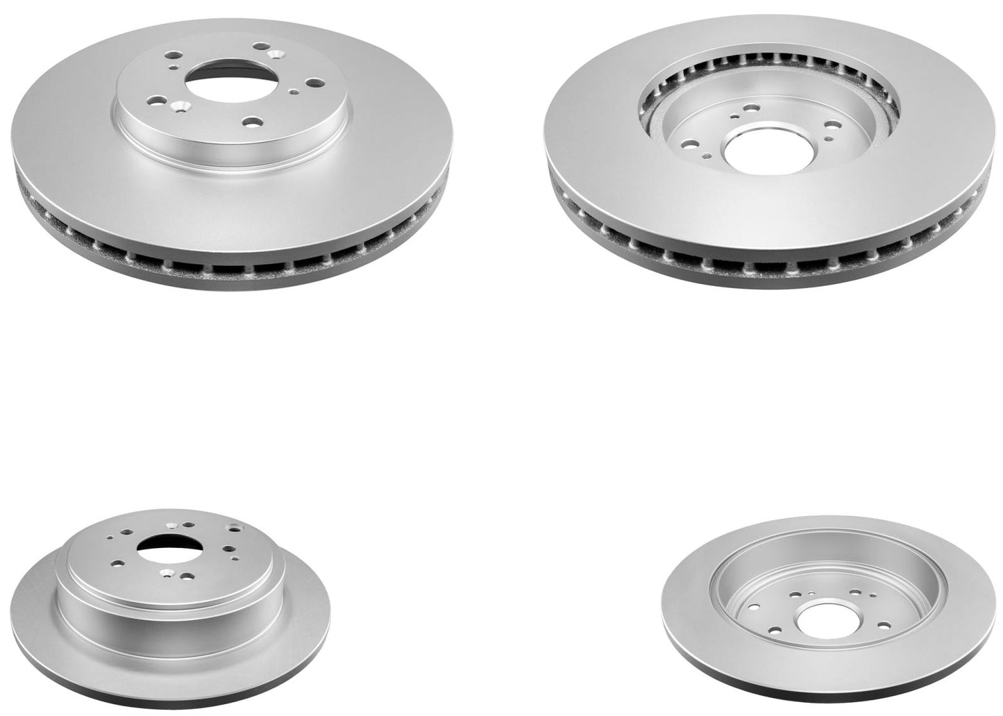Front Rear Coated Disc Brake Rotors & Pads for Acura MDX 2003 2004 2005 2006