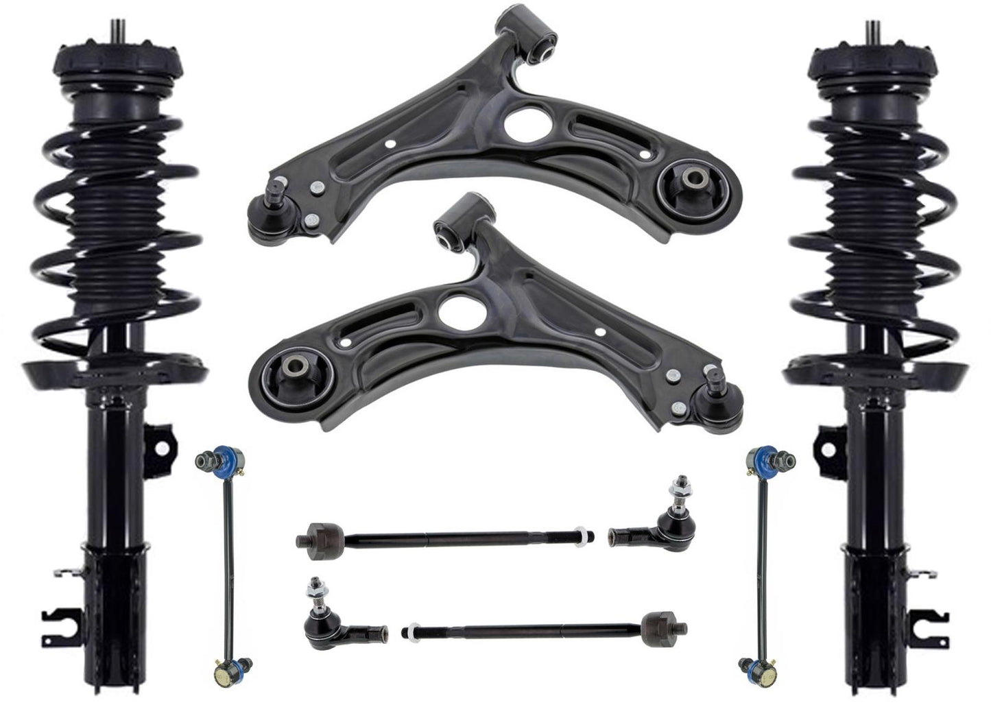 Coil Spring Struts and Control Arms & BJ Tie for Chevrolet Sonic RS Rally Sport