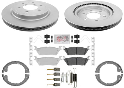 Rear Heavy-Duty Off-Road Disc Brake Rotors & Pads for Ford Expedition 2018-2021