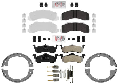 Heavy-Duty Off-Road Front & Rear Disc Brake Pads for Ford Expedition 2010-2017