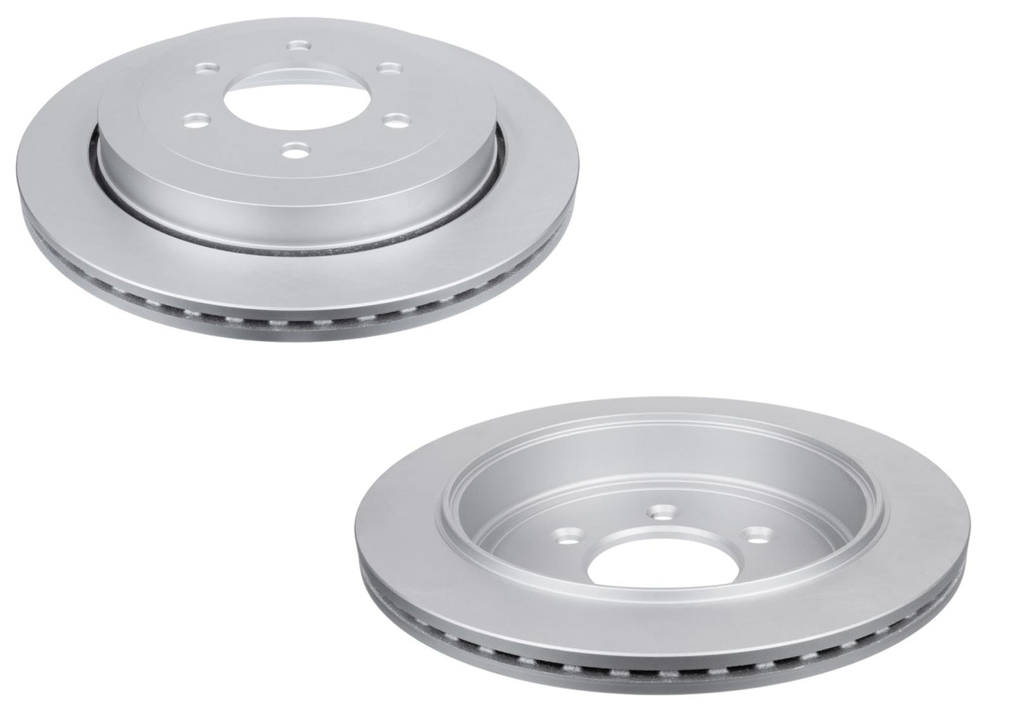 Rr GEO Coated Disc Rotors Brake Pads Parking Shoes for Ford Expedition 2007-2017