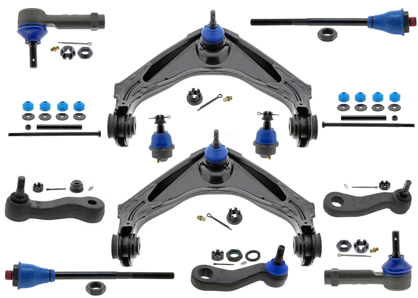 Greaseable Upper Control Arm Ball Joint Out Tie Rod For Chevy Silverado 01-10