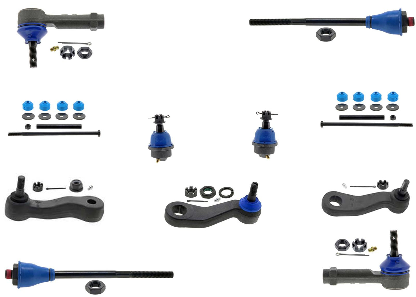 Greaseable Upper Control Arm Ball Joint Out Tie Rod For Chevy Silverado 01-10